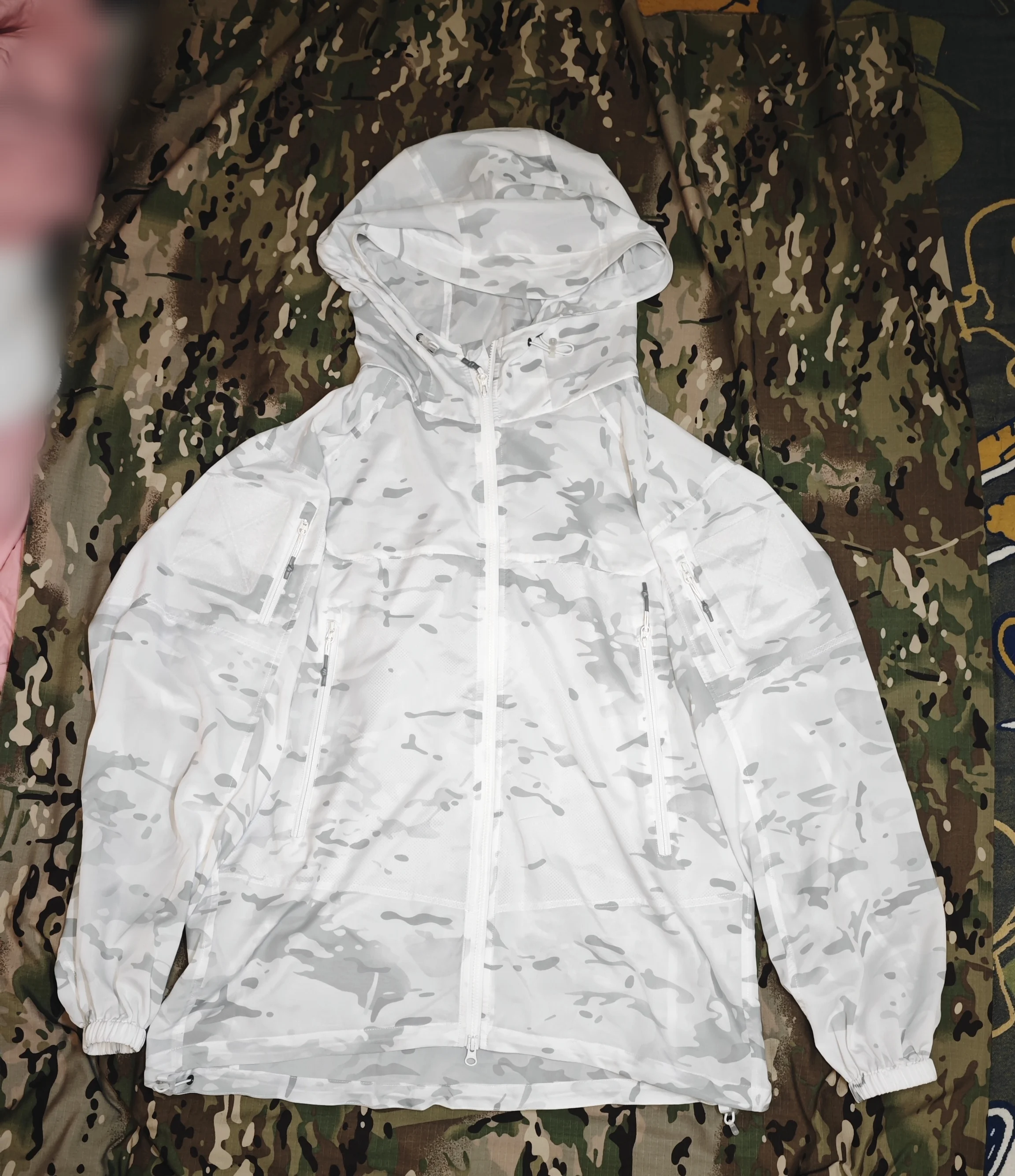 Chaqueta estilo MCAP cubierta de camuflaje de nieve camuflaje Ghillie cubierta abrigo traje sigiloso de invierno - imagen 2