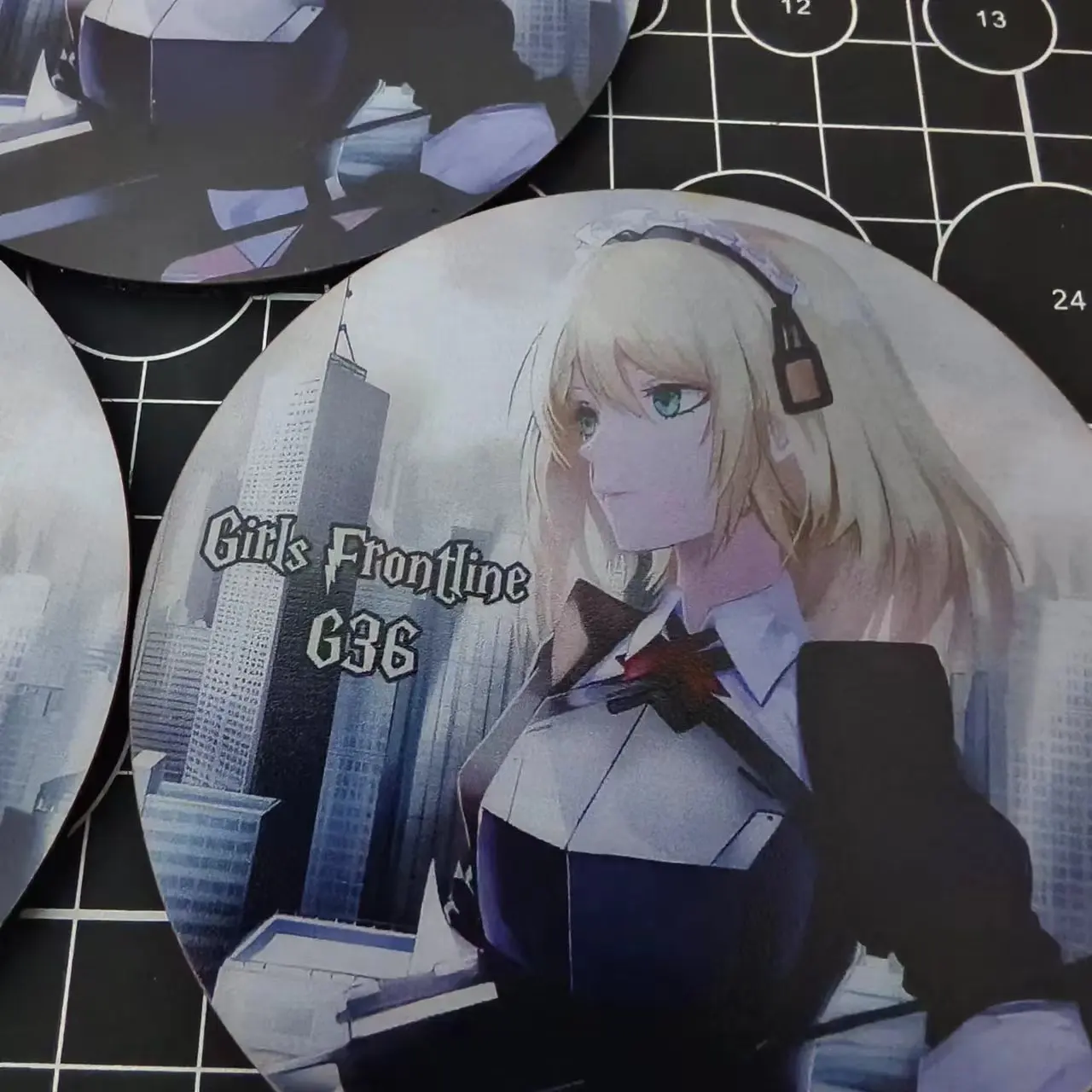 Parche de primera línea G63 para niña, insignia táctica de línea frontal para mochila, decoración de ropa, estampado de pistola bidimensional - imagen 2