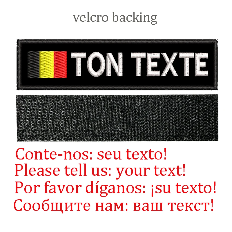 Parches de nombre con respaldo de gancho o planchado para ropa, uniforme militar, sombrero, mochilas tácticas del ejército, Collar y arnés para perro, color negro - imagen 4