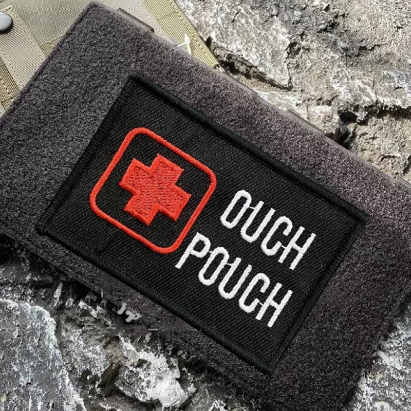 Ouch bolsa parche insignia de moral táctica bordado gancho y bucle mochila militar ropa accesorios decorativos pegatina brazalete - imagen 3
