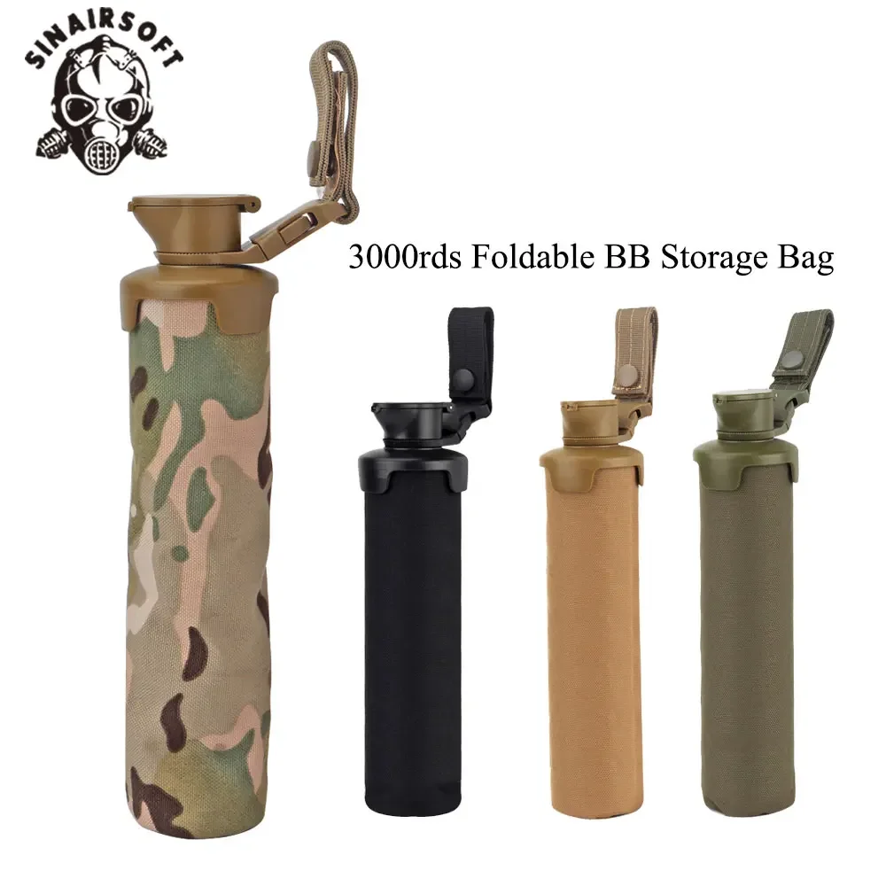 3000rds Foldable BB Storage Bag Military Tactical Magazine Molle Pouch System Paintball Accessories Airsoft Shooting Organizer - imagen 3