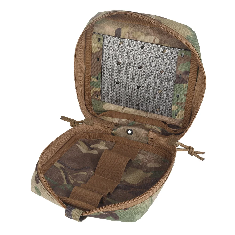 Bolsa táctica MED interior con placa de almacenamiento sistema MOLLE de despliegue rápido caza al aire libre Camping senderismo bolsa médica para traumatismos - imagen 5