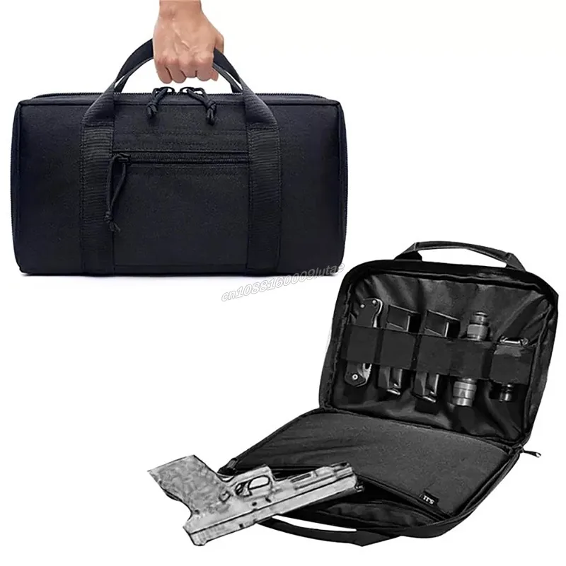 Bolsa de transporte de pistola para Glock 17 M9 Beretta PX4 G2C, bolsa de almacenamiento de pistola oculta Universal, bolsa táctica para revistas, bolso de caza - imagen 3