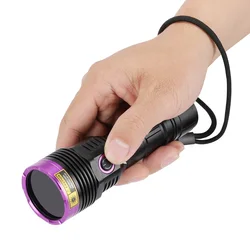 Alonefire linterna táctica LED UV luz negra alta potencia para detección profesional