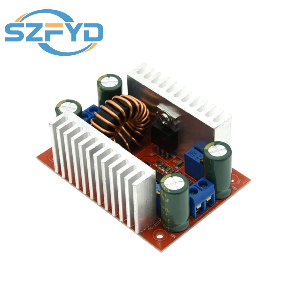 Convertidor de refuerzo CC de 400W, 15A, 8,5-50V a 10-60V CC CV, módulo elevador, fuente de alimentación del controlador LED