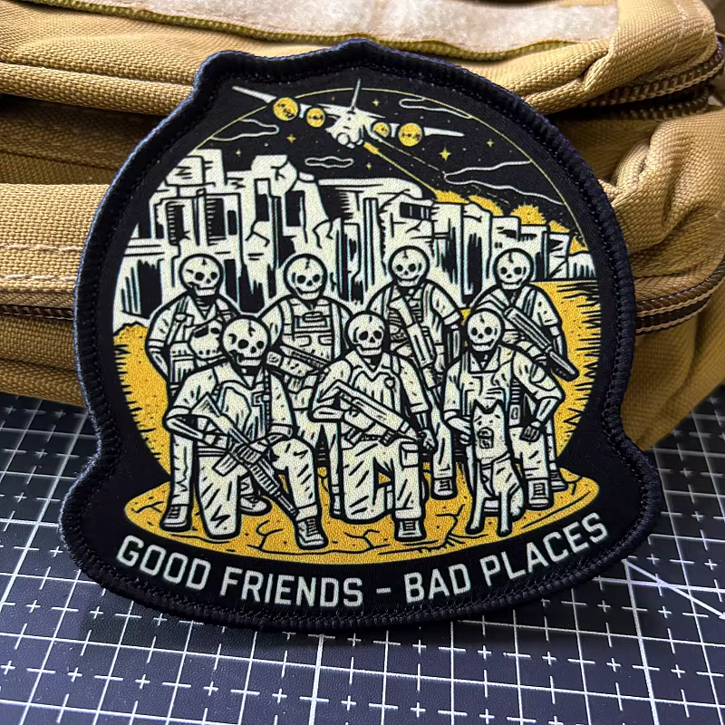 Parche Táctico Reaper Guerreros Gancho Bucle Militar