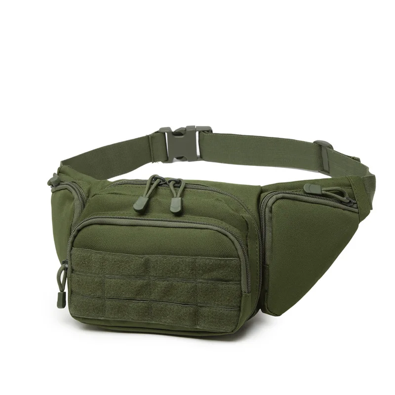 Riñonera de nailon para hombre, bolsa de teléfono para senderismo, deportes al aire libre, verde militar, caza, escalada, Camping, cinturón Cs Airsoft - imagen 4