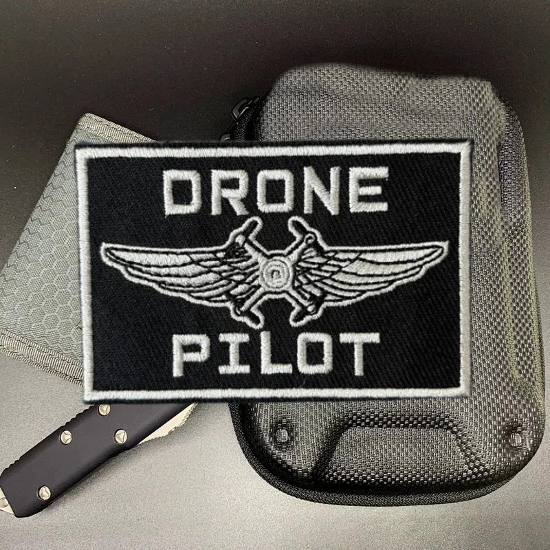 Parche Drone Pilot bordado militar velcro para ropa táctica - imagen 4