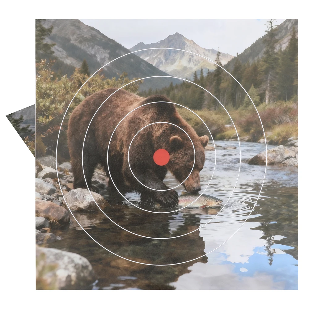 Papel de destino de tiro con arco, 10/20 piezas, 40x40cm, patrón de animales salvajes, papel de destino, tiro con arco, objetivo de caza, accesorio de práctica