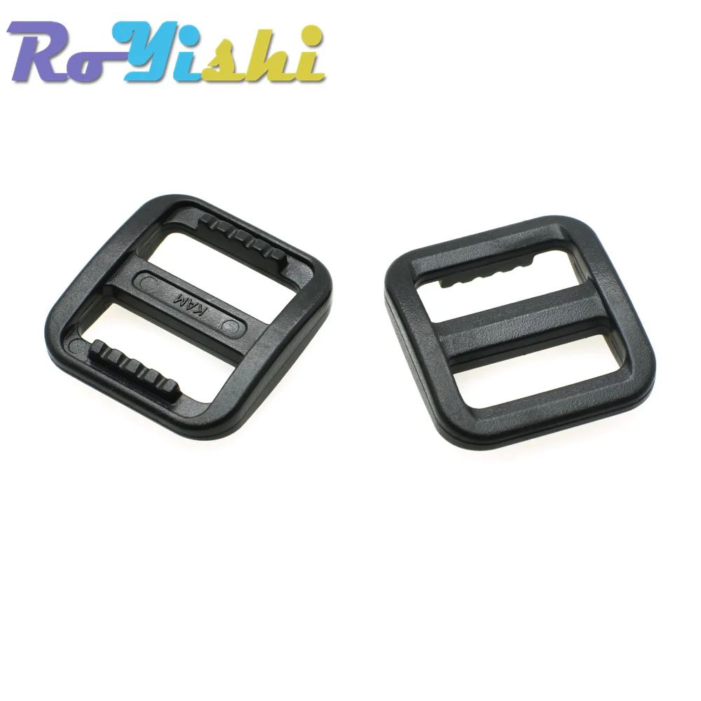 Hebillas de plástico ajustables para Collar de perro, arnés para mochila, correas negras, deslizador Tri Glide de 5/8 "(15mm), 10 unids/lote por paquete - imagen 5