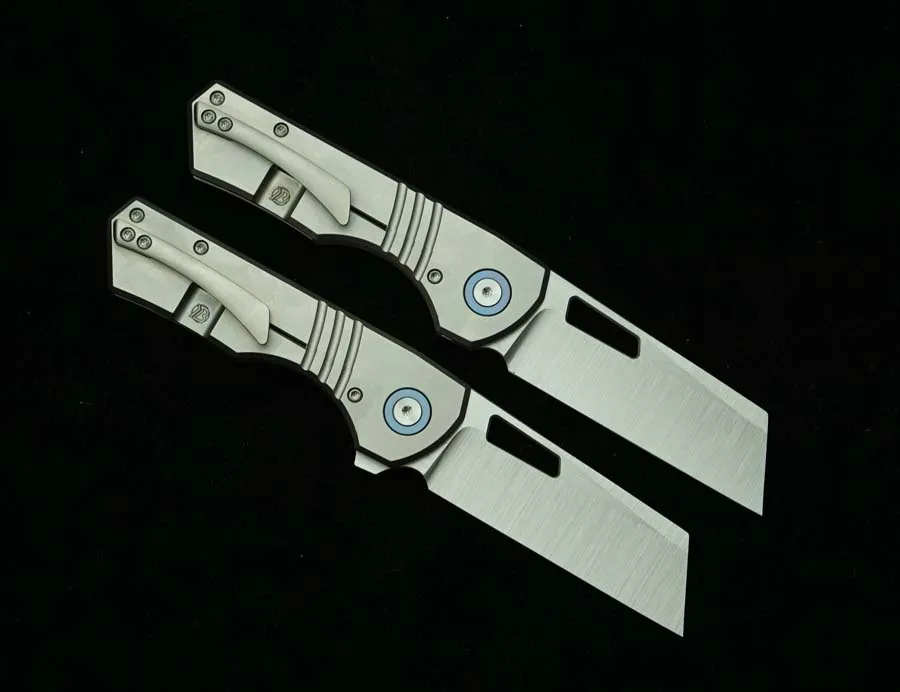 VANAX Yeager-M V3 Cuchillo plegable EDC de titanio para camping - imagen 3
