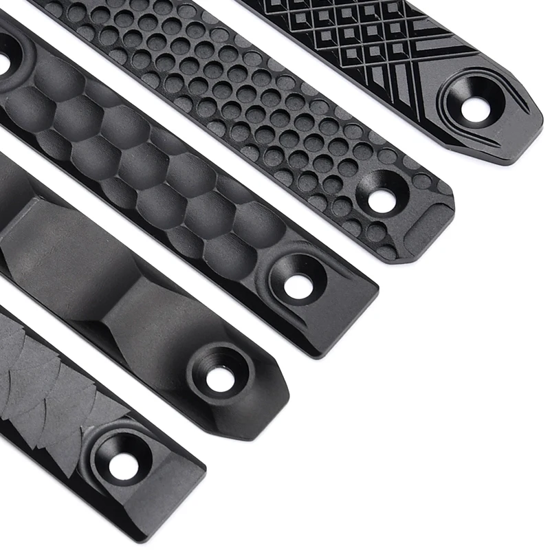 Cubierta de riel CNC de aluminio táctico, 8/12CM, MLOK KEYMOD para AR15 HK416 M4 M16 AK47, tubo frontal, protección antideslizante, riel Picatinny - imagen 5