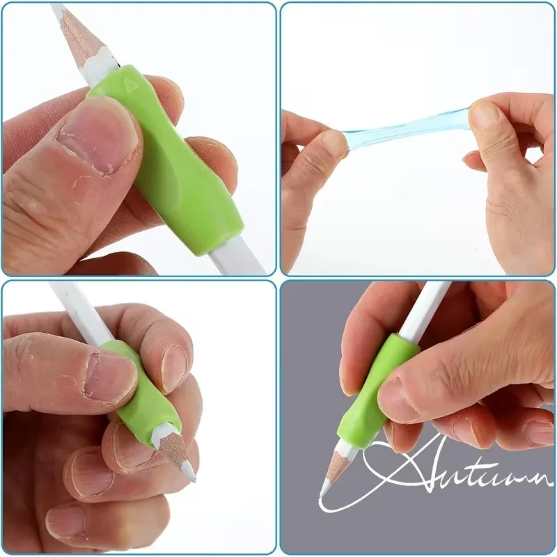 Agarraderas de silicona para lápices – Soportes ergonómicos antideslizantes - imagen 5