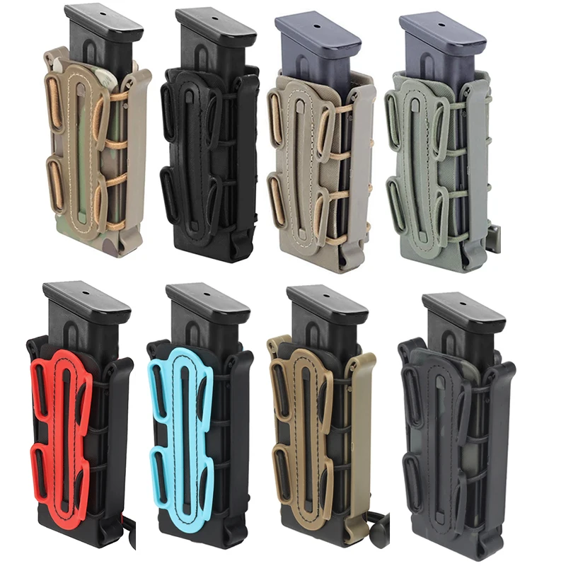 Bolsa táctica Molle de 9mm con Clip para cinturón para Glock 17 19 M9 P226, soporte para pistola Mag, bolsa rápida, soporte de cargador de carcasa suave - imagen 2