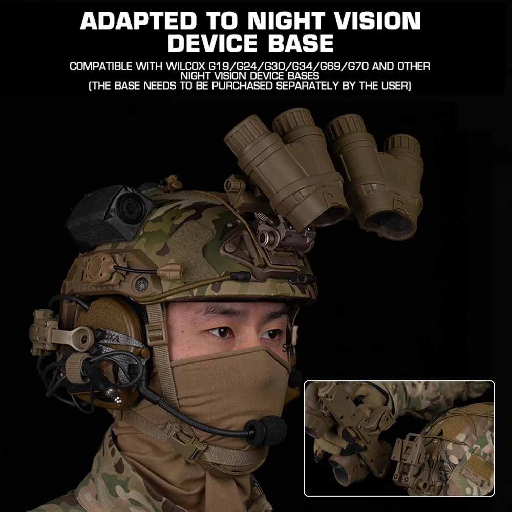Gafas de visión nocturna modelo ficticio GPNVG-18 – Réplica de accesorios NVG de 4 tubos para accesorios de exhibición de casco táctico Airsoft, cosplay y casco táctico - imagen 2