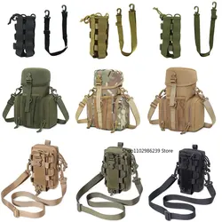 Bolsa táctica MOLLE portabotellas EDC para camping y senderismo