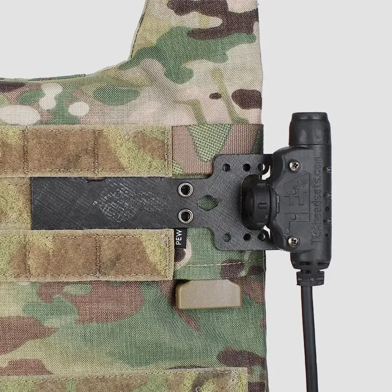 Chaleco táctico Universal PTT MOLLE Placa de montaje para U94 TEA Invisio - imagen 5