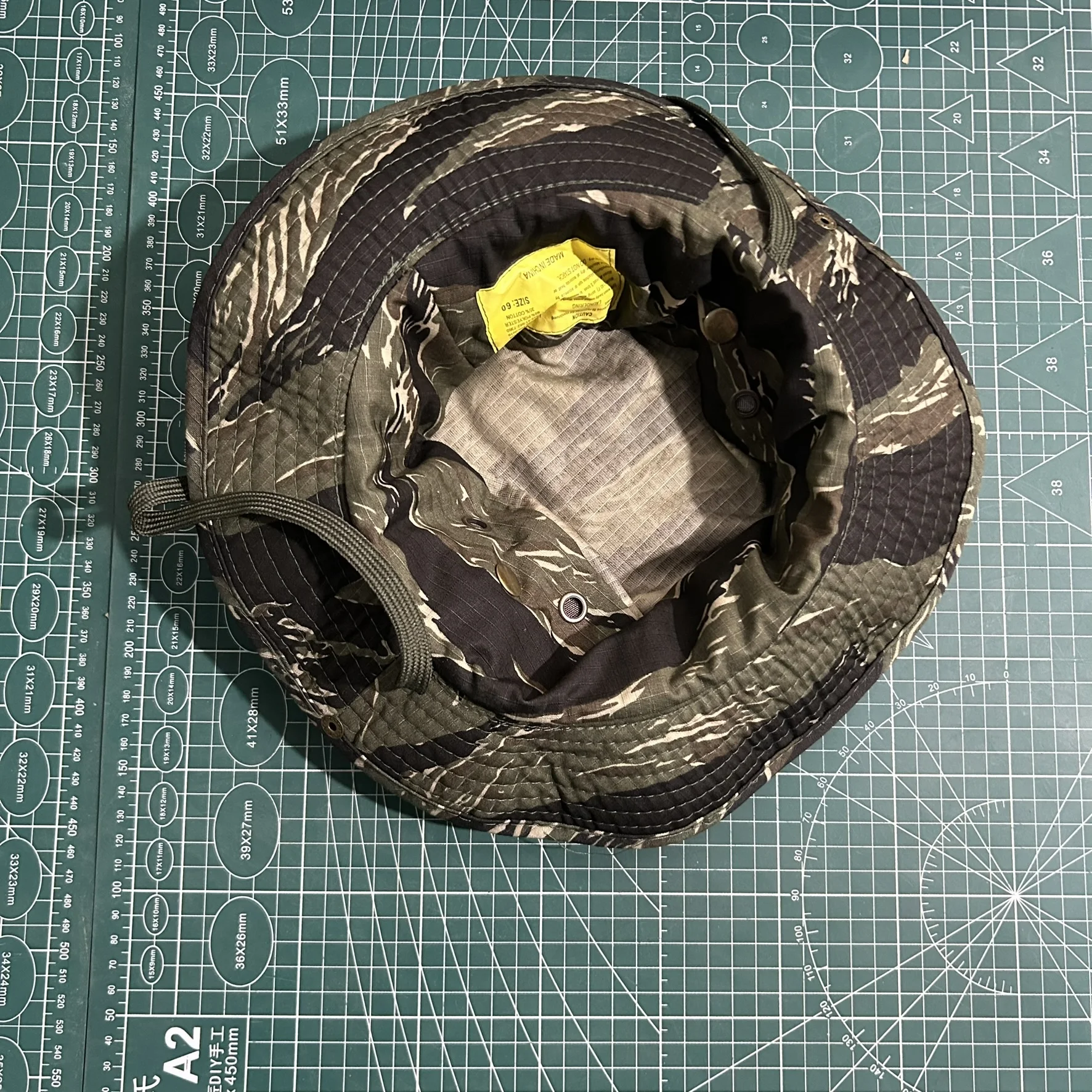 Sombrero táctico de ala redonda, arbusto, jungla, Tigre, Trint Tabby, Camuflaje, protección solar - imagen 2