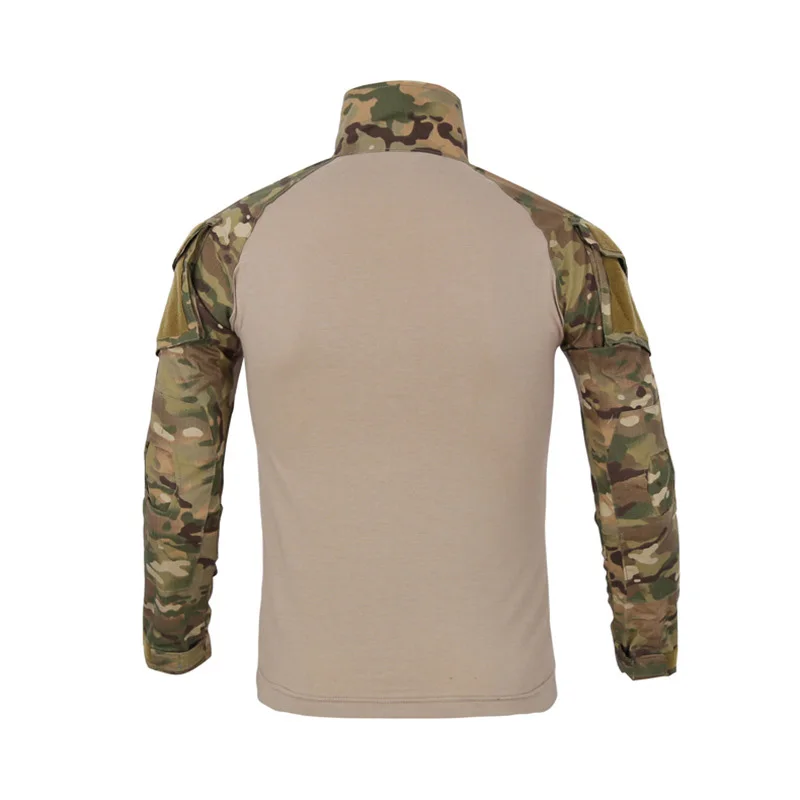 Camisas de rana de camuflaje 5XL uniforme táctico de gran tamaño elástico múltiples bolsillos camisa de combate al aire libre Airsoft caza camisa A5F655 - imagen 5