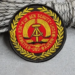 Parche táctico DDR Alemania Oriental bordado gancho y bucle retro