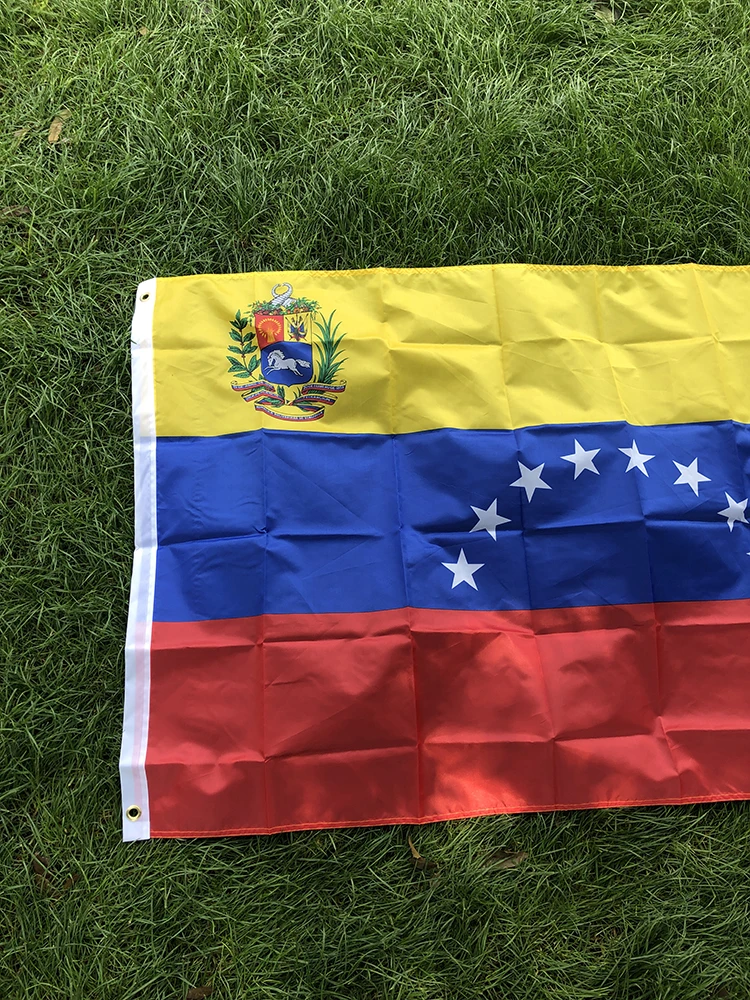 Bandera del cielo Bandera de Venezuela 90x150cm 8 estrellas VE VEN Bandera de Venezuela 100% poliéster banderas de país bandera nacional para decoración - imagen 3