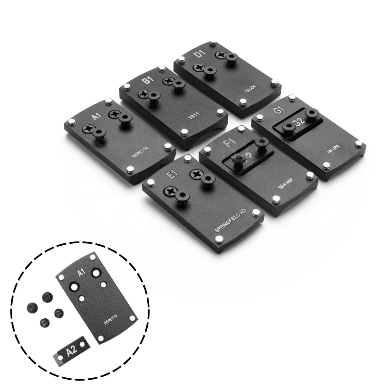 Kit de cuña de alcance de precisión |   Placa de montaje de ajuste vertical y horizontal |   Para accesorios de modificación de armas de caza