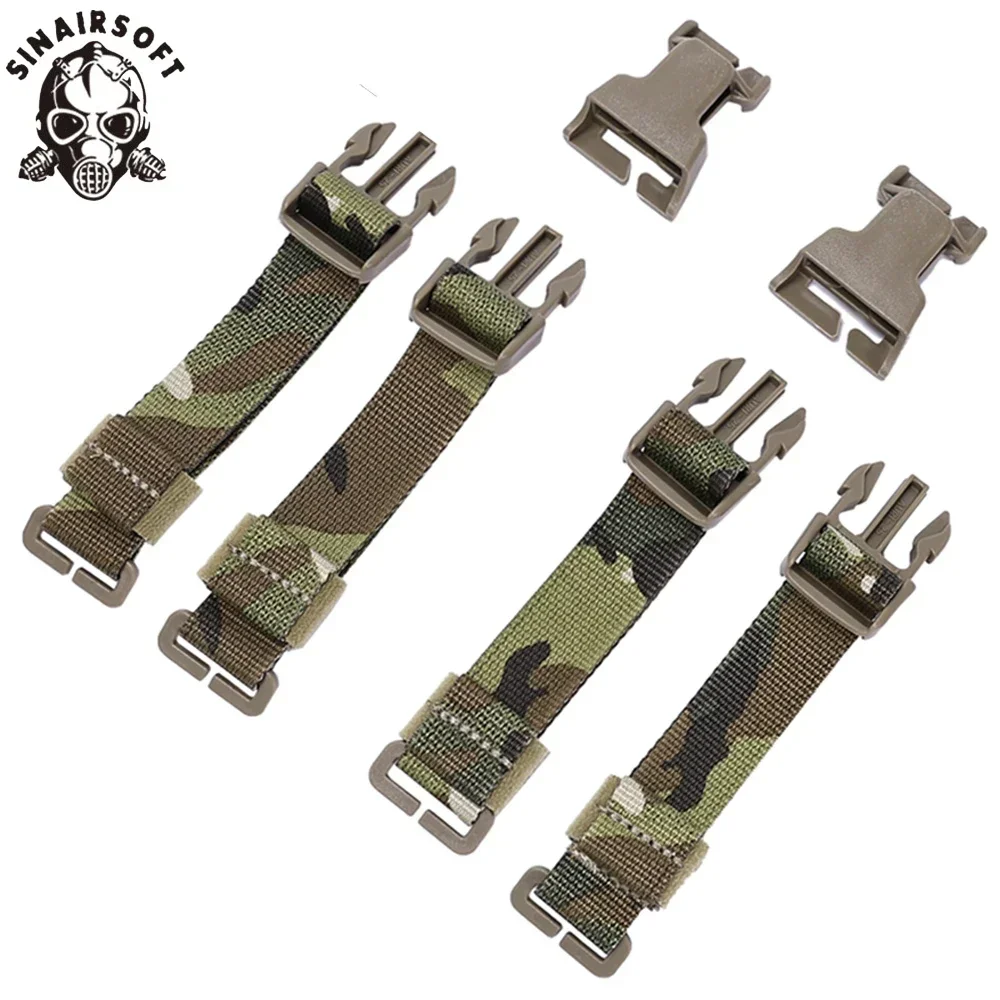 SINAIRSOFT-Kit adaptador de aparejo de pecho a chaleco táctico, correas para portador de placa Molle, accesorios adaptadores multicamuflaje para caza - imagen 3