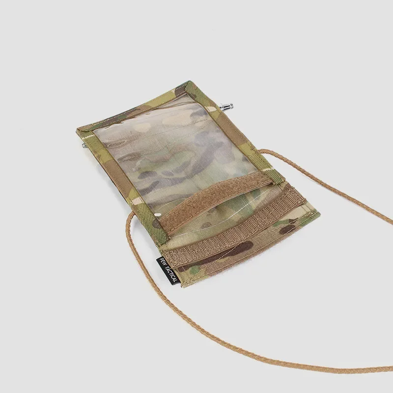 Estuche táctico para tarjetas de identificación estilo SS, bolsa para documentos, bolsillo para tarjetas en el pecho con cordón para el cuello OT16 - imagen 3