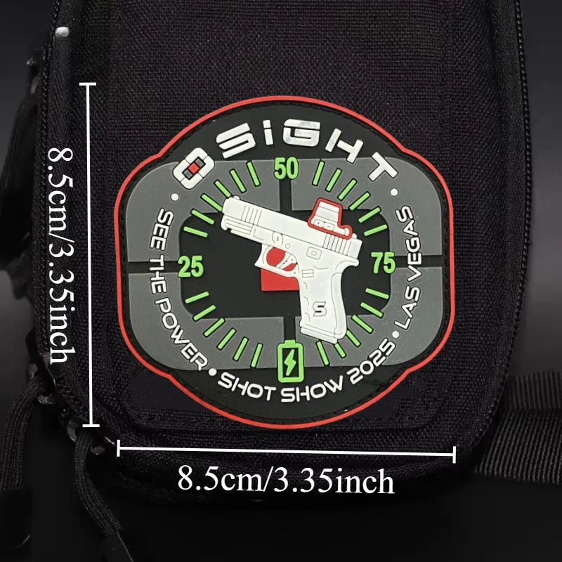 Parche "Shot Show Olight Osight", insignia de moral táctica militar, gancho y bucle de PVC, mochila, decoración de ropa, pegatinas, brazalete - imagen 4