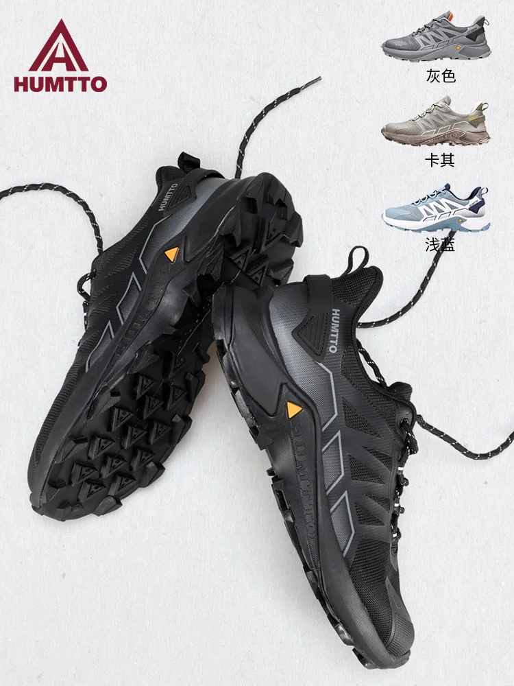 HUMTTO-zapatos de senderismo para hombre, antideslizantes, transpirables, para escalada, montañismo, correr, zapatillas ligeras para exteriores, zapatos de viaje al tobillo - imagen 3