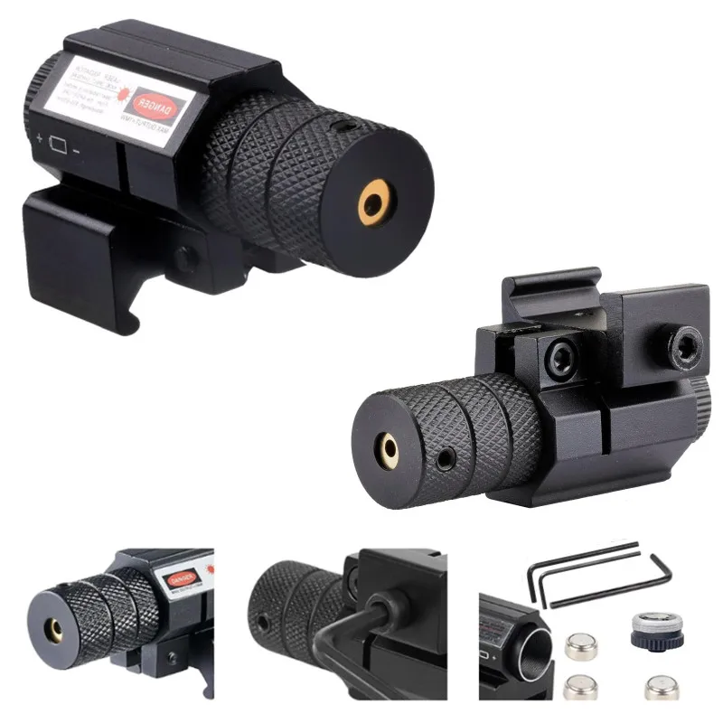 Calibrador láser de caza al aire libre ajustable con mira láser de punto rojo táctico - imagen 3
