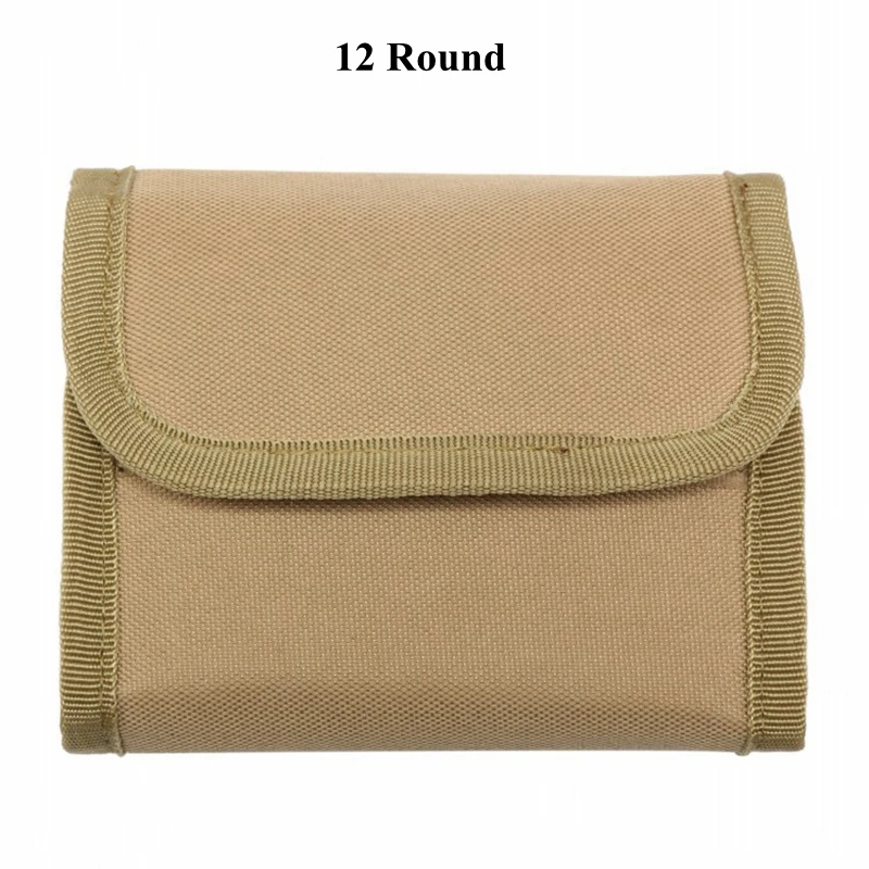 Bolsa táctica para munición Molle, estuche plegable para cartuchos de calibre 12, Rifle, escopeta, soporte de carcasa de bala, bolsa militar de caza, 14 rondas - imagen 5