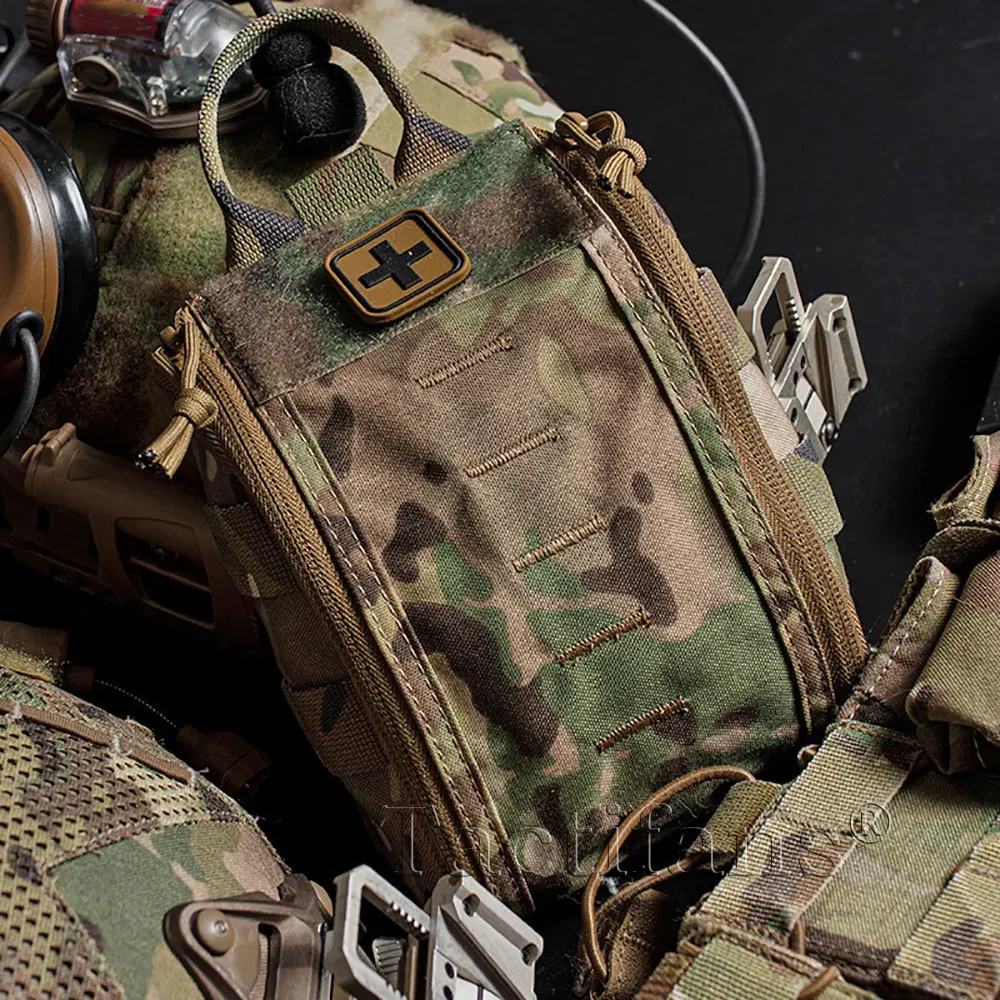 Kit de primeros auxilios MOLLE, bolsa para cinturón de cintura, chaleco de caza, Camping al aire libre, paquete de primeros auxilios de Respuesta Rápida - imagen 4