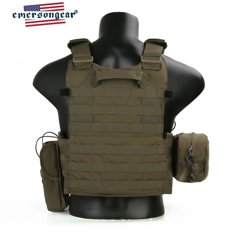 Emersongear LBT6094A Stijl Tactical Vest Plate Carrier W 3 Zakjes 762 5.56 Airsoft Militaire Army Gear Ranger Groen Armor Vest - imagen 5