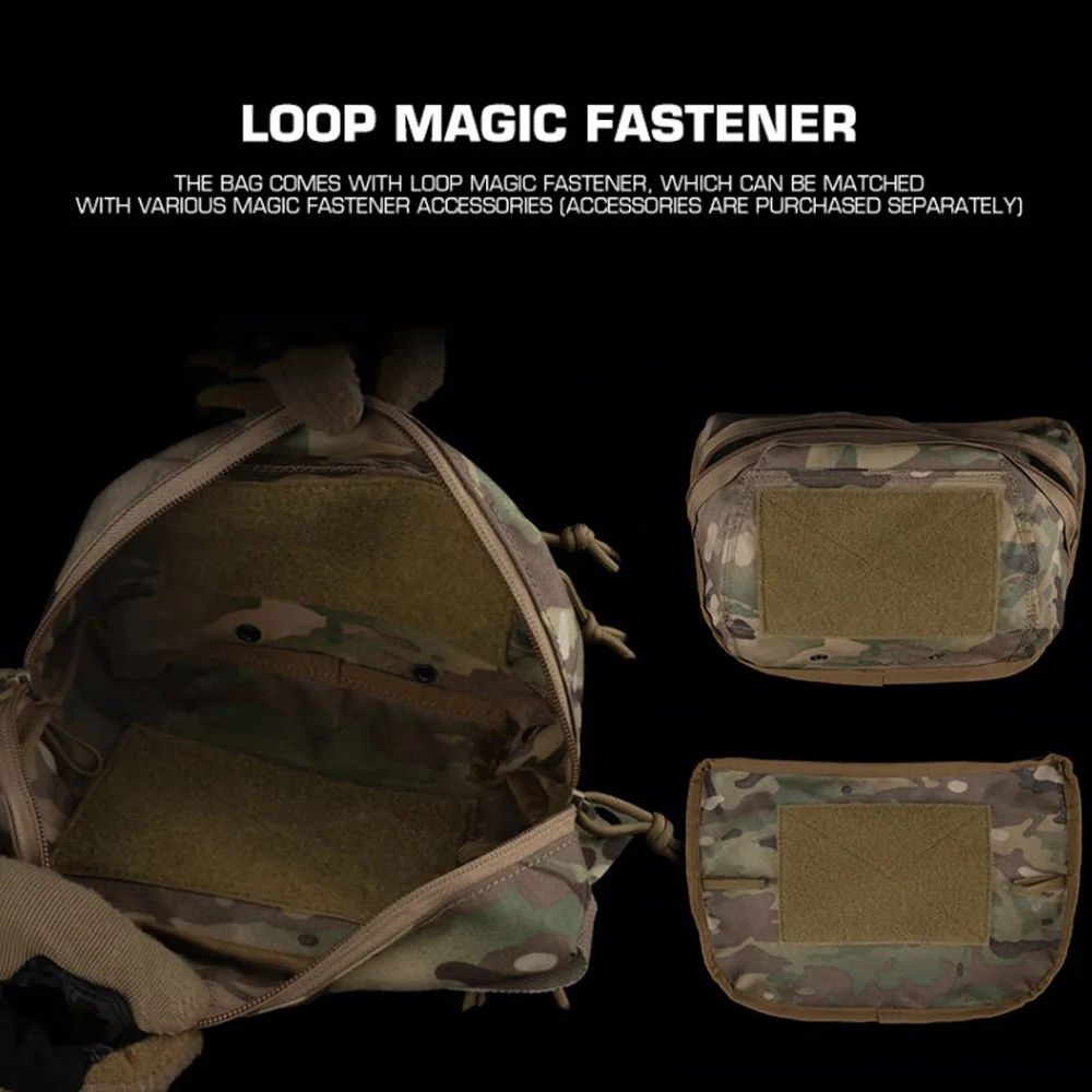 Riñonera táctica multiusos para pistola, bolsa de almacenamiento de herramientas EDC para exteriores, bandolera de combate, equipo de aparejo de pecho para caza - imagen 5