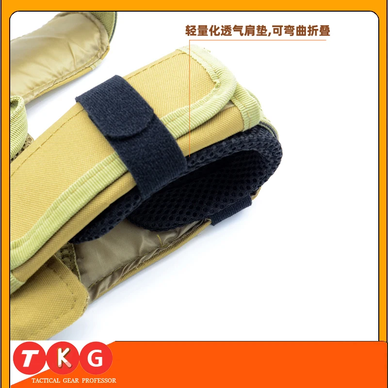 Almohadilla táctica para hombro, chaleco táctico Jpc, transpirable, ligero, Universal - imagen 3