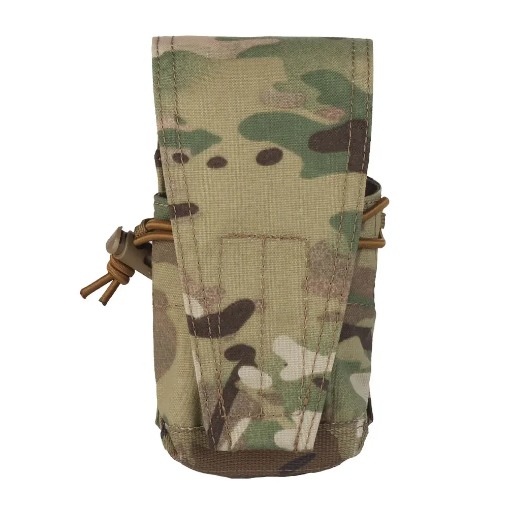 Bolsa táctica doble para revistas 5,56/7,62 Molle Paintball MBITR PRC152, bolsas para Radio, bolsa abierta para equipo de caza - imagen 3