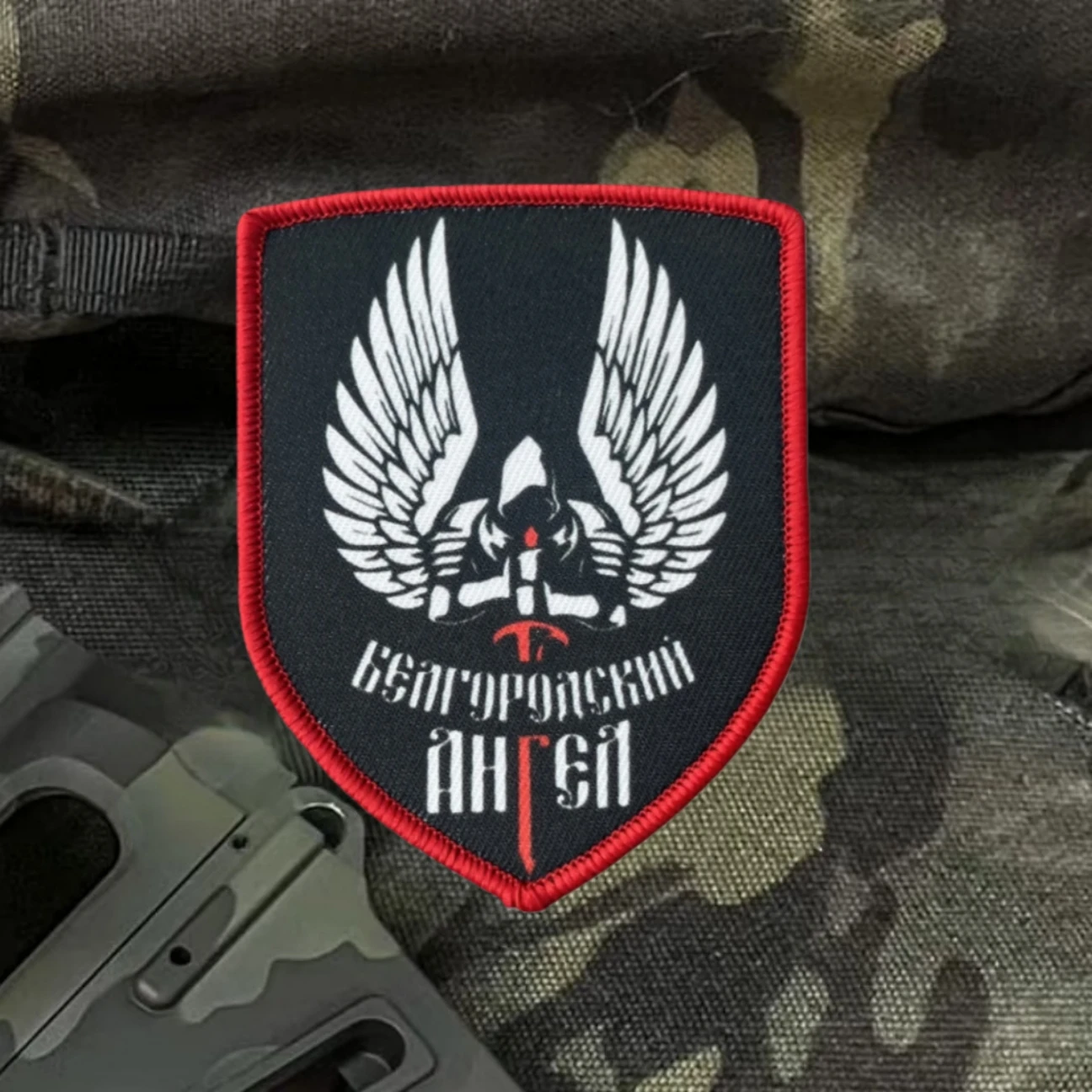 Belgorod-insignia de moral de Ángel, parches impresos para ropa, brazalete militar táctico, gancho y bucle, accesorios para mochila, pegatinas - imagen 4