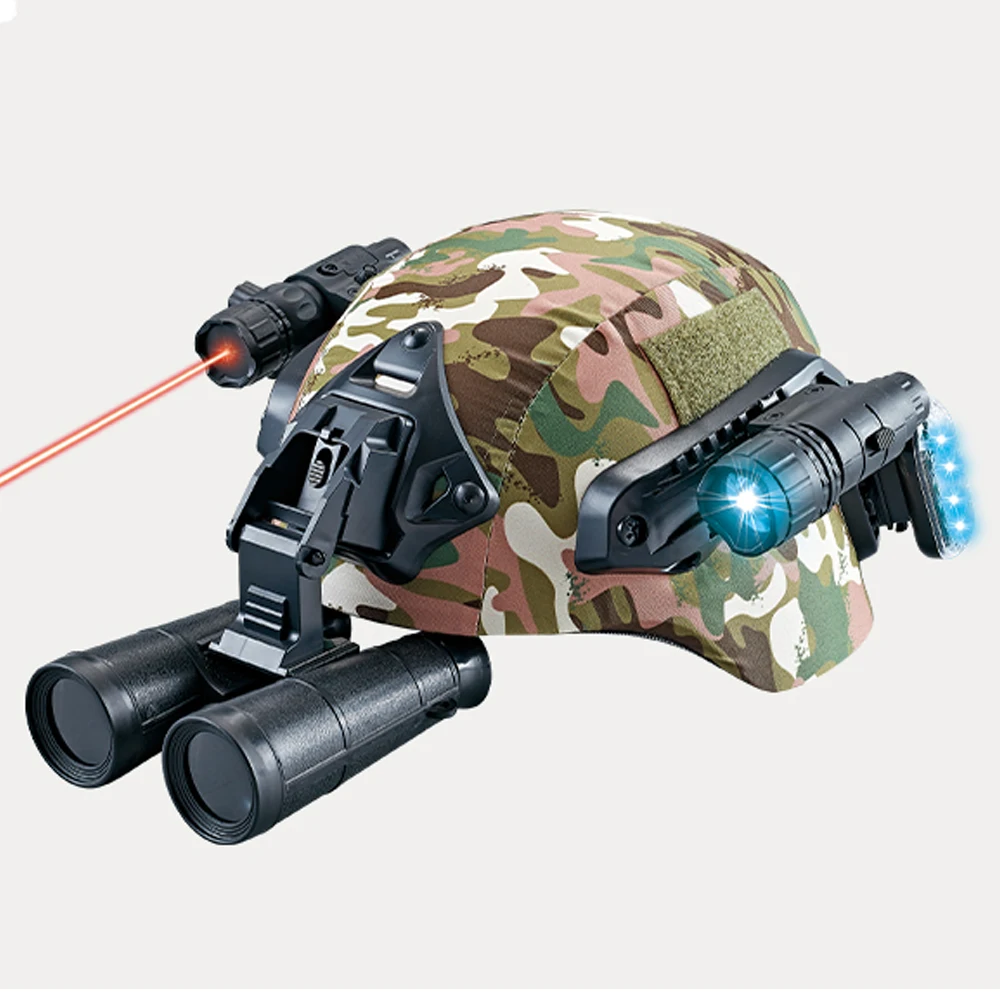 Casco táctico infantil con visión nocturna infrarroja para niños - imagen 3