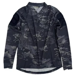 MCBK Camiseta táctica manga larga camuflaje nocturno seco rápido Ice-Cool