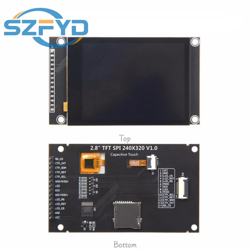 Pantalla TFT táctil 2.8" ILI9341V SPI 240×320 - imagen 3