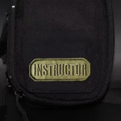 Parche bordado táctico INSTRUCTOR con velcro para uniforme