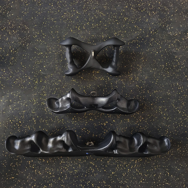 Manijas ergonómicas para gimnasio, manijas extraíbles Lat, manijas de entrenamiento físico para remo con 3 tipos de estante de almacenamiento, accesorio para máquina de cables - imagen 2