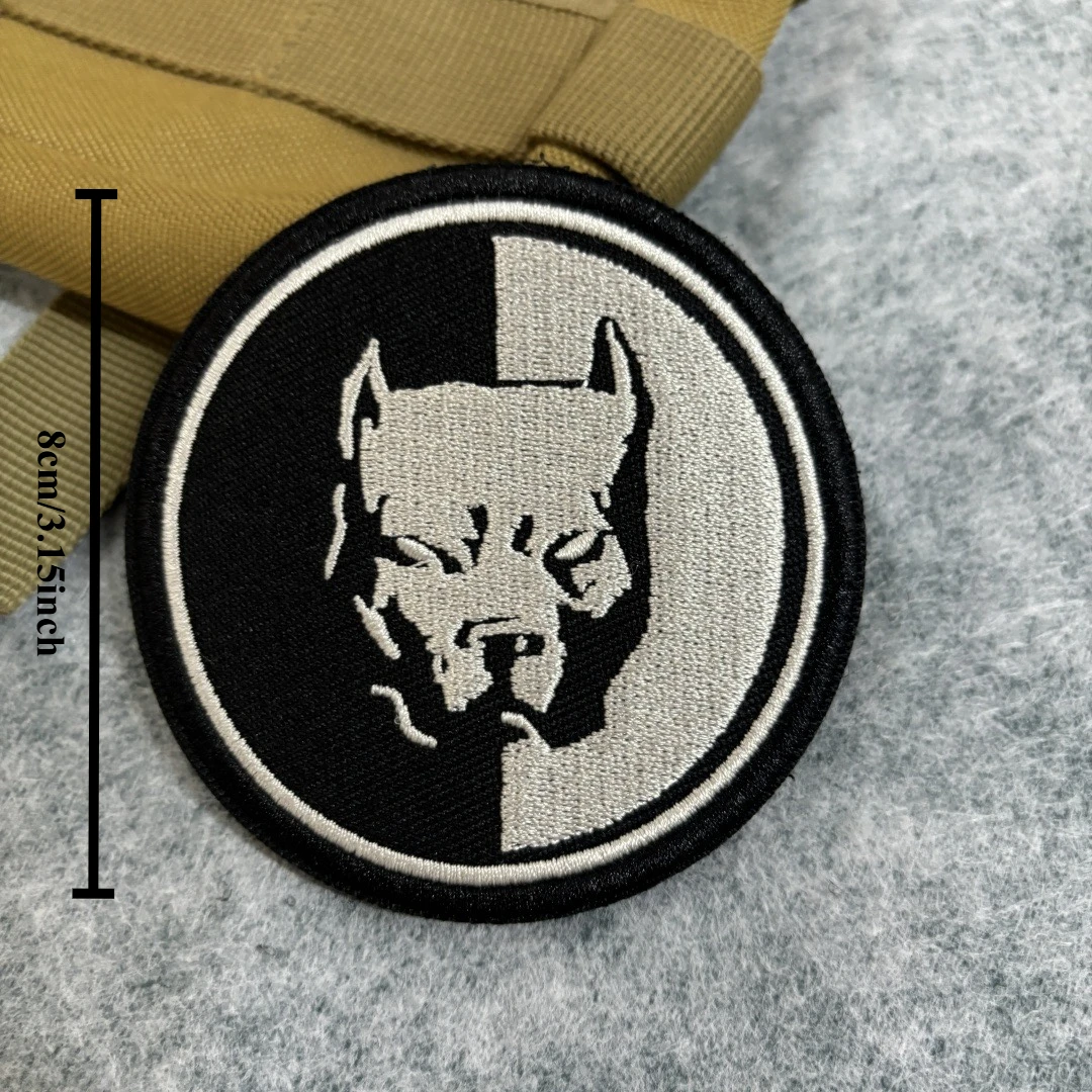 Parche táctico para perro Hunter y K9, tarjeta de esqueleto de Aces, parche bordado de gancho y bucle, brazalete, insignia de moral militar, pegatinas para mochila - imagen 4