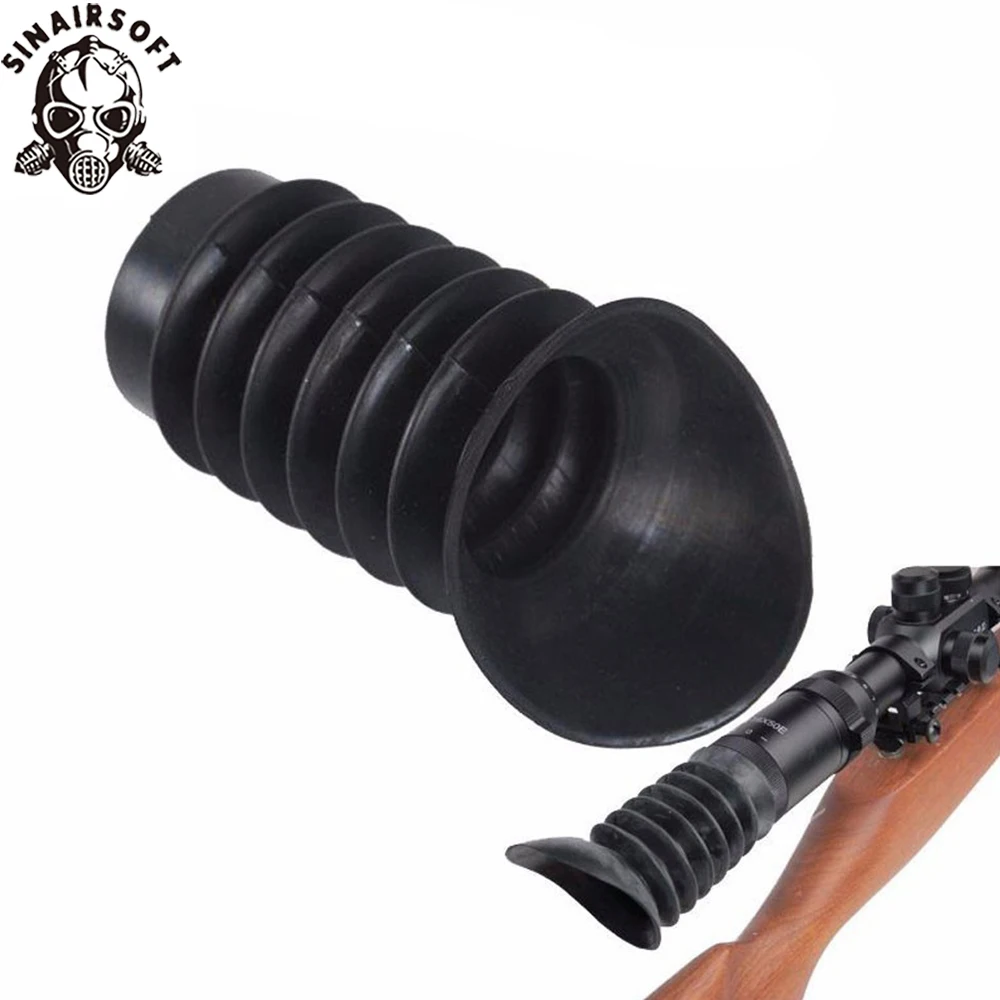 Cubierta de goma suave Ocular de escalabilidad Flexible de 38-40mm, cubierta protectora ocular, accesorio de caza para telescopio de alcance de Rifle Airsoft
