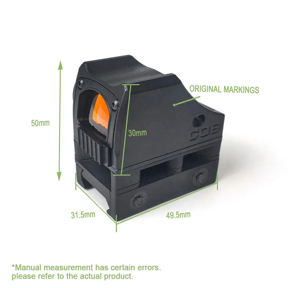 Nuevo CQB Red Dot Sight Wea-pon caza CQB alcance mira réflex accesorios tácticos SOTAC GEAR - imagen 2