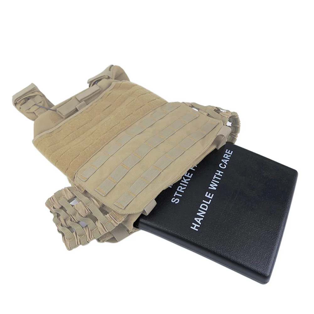 VULPO chaleco táctico portador de placa falsa, protector de armadura corporal, almohadilla de inserción resistente a los golpes para caza, Airsoft - imagen 3