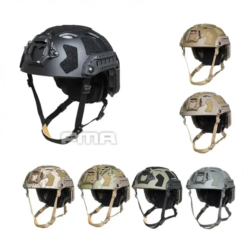 Casco táctico FMA para caza, Paintball, FAST SF, con agujeros, casco protector de rescate TB1365 / TB1462 - imagen 2