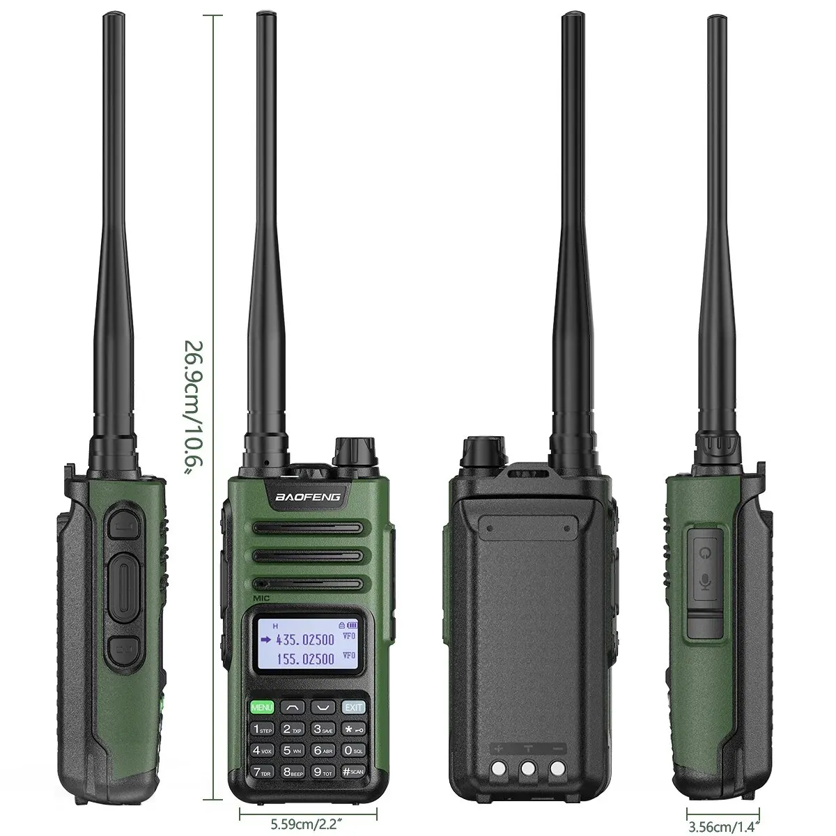 BaoFeng-walkie-talkie M 13 Pro, Radio AM FM, frecuencia de copia inalámbrica, cargador tipo C, largo alcance, UV K5, Ham, Radio bidireccional - imagen 5