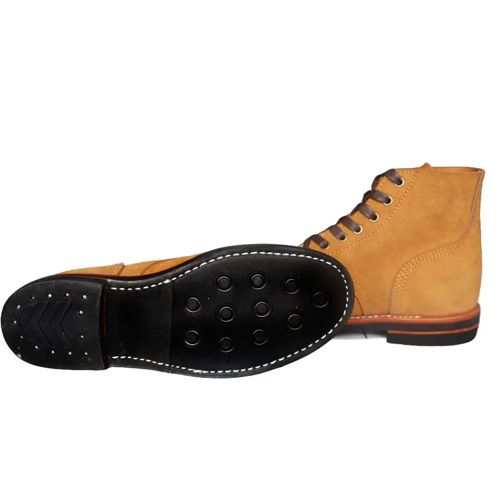 Botas de soldado estadounidense de la Segunda Guerra Mundial, zapatos de paracaidista Vintage, soldado americano, calor de invierno y botas de paracaidista que mantienen el calor, equipo D-DAY - imagen 5